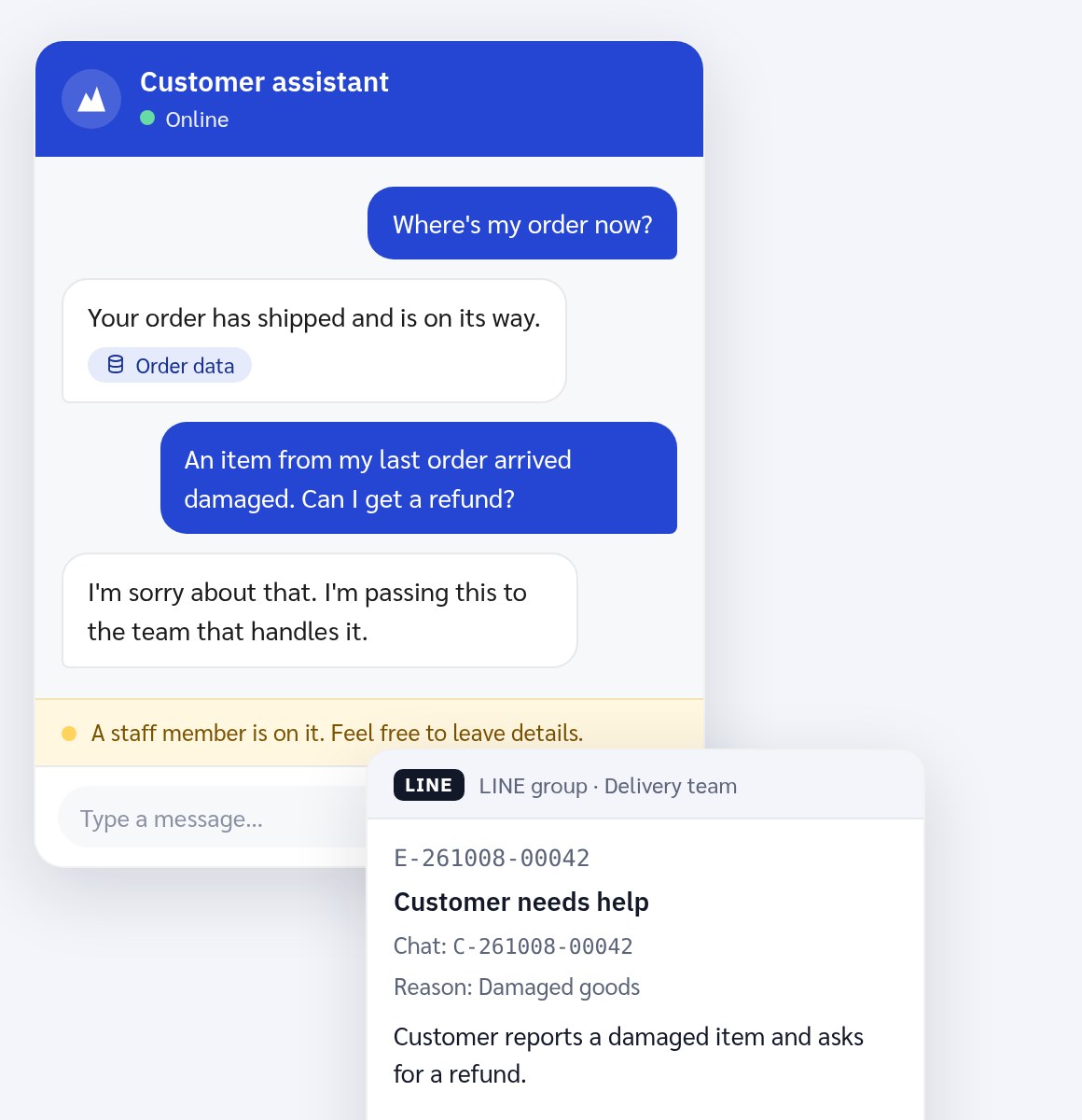 Sherpa product screen